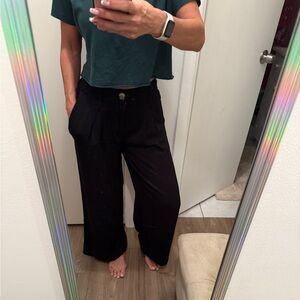 Wide Leg Black Pants